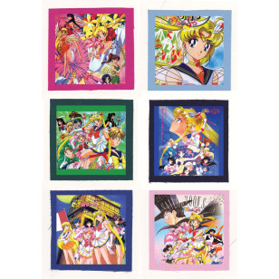 Sailor Moon Pretty Soldier 美少女戦士 Super S anime Cloth Patch or Magnet Set 